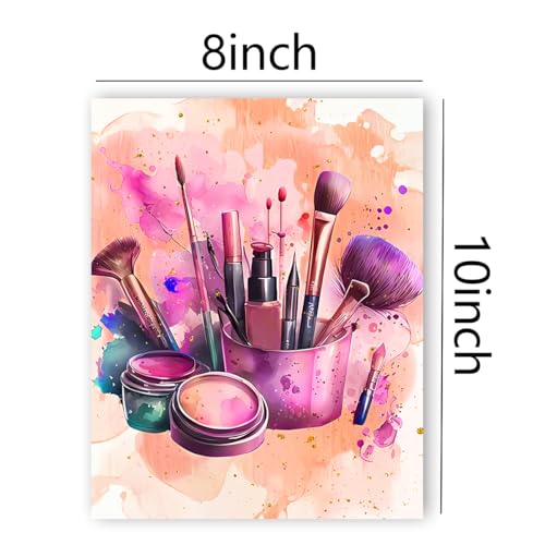 Pink Bedroom Wall Decor Watercolor Wall Art Set of 4 - color: Unframed 8"x10" Pink Watercolor Wall Art Set of 4