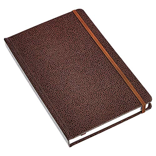Amazon Basics Shagreen Hardcover Journal for Writing, Note Taking and Journaling with Elastic Band, 2-Pack
