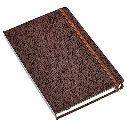 Amazon Basics Shagreen Hardcover Journal for Writing, Note Taking and Journaling with Elastic Band, 2-Pack