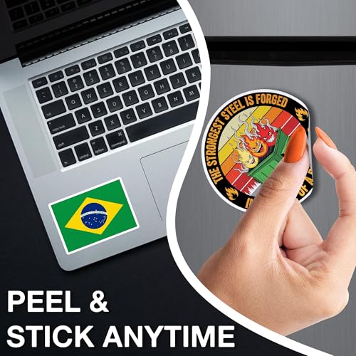 [3PCS] Brazil Flag Sticker Country Decal International Travel Collection - color: Brazil Flag