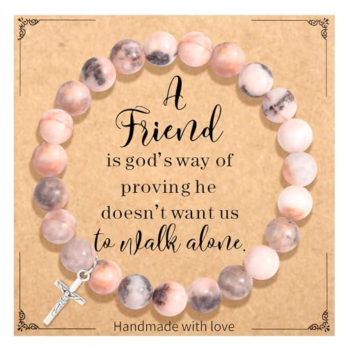 Christian Grandparents - Day Gifts for Women, Religious Cross Bracelet - color: Friend-10