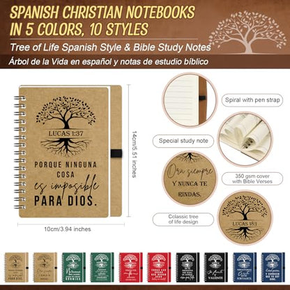 Sinload 60 Pcs/ 30 Set Christian Prayer Journal Bible Pen, Spanish Special - style: Spanish Special