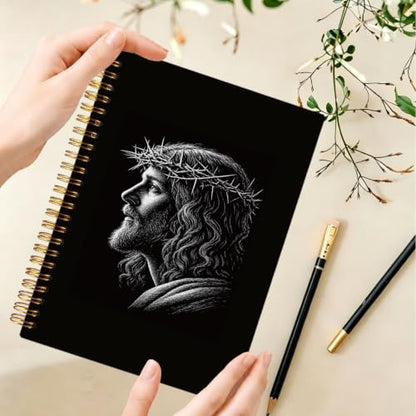 Crown of Thorns Jesus Christian Spiral Notebook Journal,A5 - color: Jesus