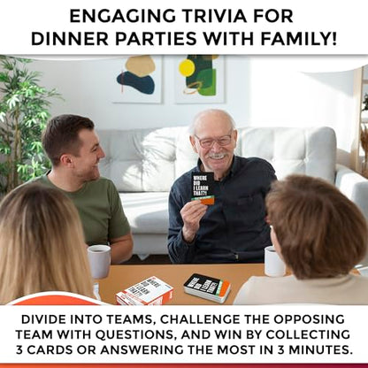 Trivia Card Games for Adults — Family Board Games for Teens and Adults - color: 4. History