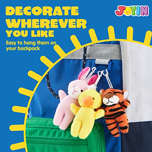 JOYIN 24 Pcs Mini Animal Plush Toys (24 Units 2"-3"), Stuffed Animal Bulk for Kids Birthday Party Favors, Presents, Pinata Fillers, Goodie Bag Fillers, School Prizes, Carnival Treasure Box Toys - style: Standing Animals