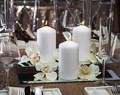 BOLSIUS 12 White Pillar Candles Bulk - 2.3 x 4.7 Inches Unscented Candle Set - 33 Hours Clean Burning - No Palm Oil - 0% Animal Fat - Premium European Quality - Party, & Special Occasion Candles - size: 2.3 x 4.7 Inches, style: 12 Count