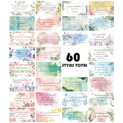 Maitys 240 Pcs Bible Verse Cards for Women Christian Scripture,Blooming - style: Blooming