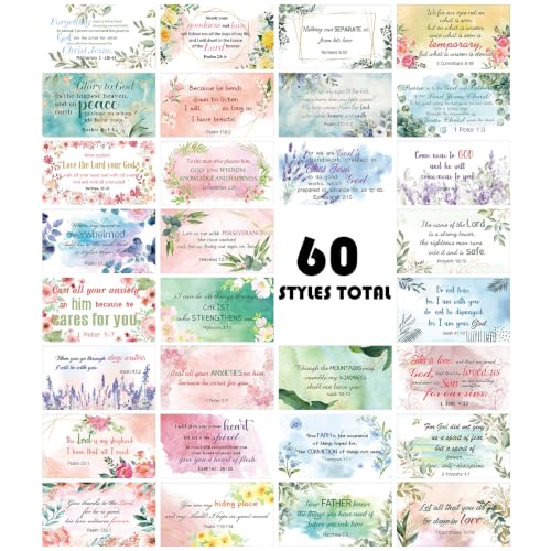 Maitys 240 Pcs Bible Verse Cards for Women Christian Scripture,Blooming - style: Blooming