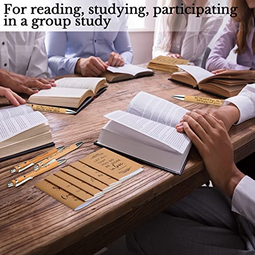 Fuutreo 40 Pcs Christian Gift Set Bible Verse Prayer Journals Bible Pens