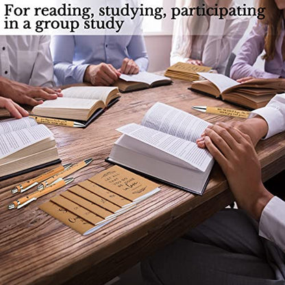 Fuutreo 40 Pcs Christian Gift Set Bible Verse Prayer Journals Bible Pens