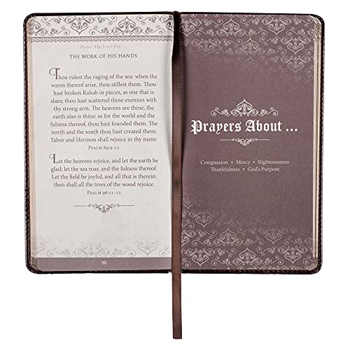 Prayers from the King James Version - Brown Faux Leather Gift Book