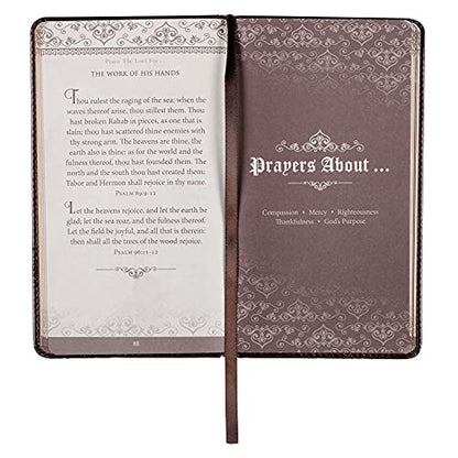 Prayers from the King James Version - Brown Faux Leather Gift Book