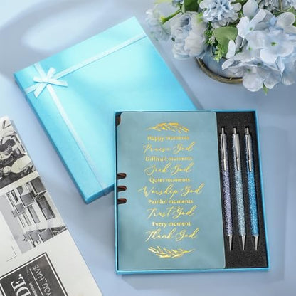 Spakon 5 Pcs Christian Gifts for Women Church Gifts - color: Blue, style: Happy Moment