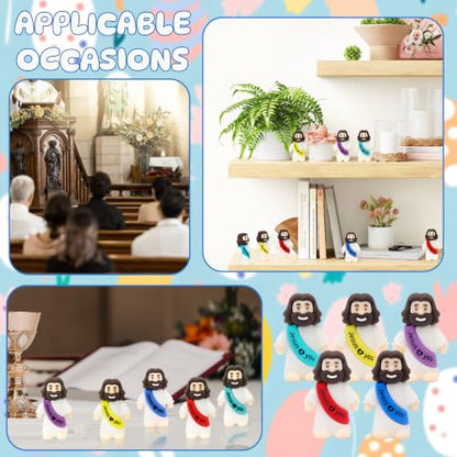 YuDanae 100pcs Little Jesus Figures,Mini Jesus Loves You Figures - color: Multicolor2, size: 100PCS