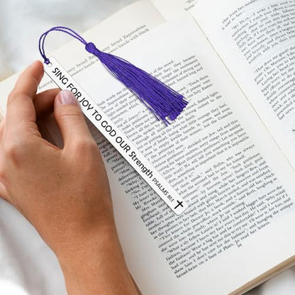 Christian Scripture Bookmarks for Women Inspirational Bible Verses Book Marks Religious Bookmarks Gifts for Book Lovers - color: Religious Bookmark 09