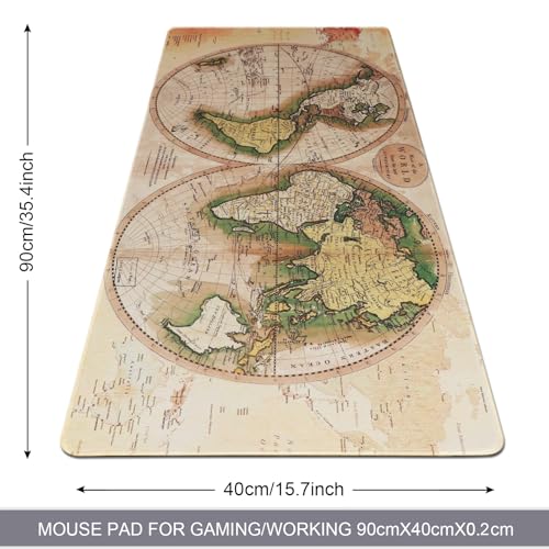 Professional Gaming Mouse Pad XXL & Computer Large Mouse Pad Table Mat(35.4x15.7x0.1IN, Ball) - color: Ball, size: 35.4L x 15.7W inches