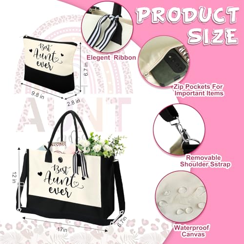 Silkfly 3 Pcs Best Aunt Ever Gifts Set for Thanksgiving Christmas Day - style: Best Aunt Ever