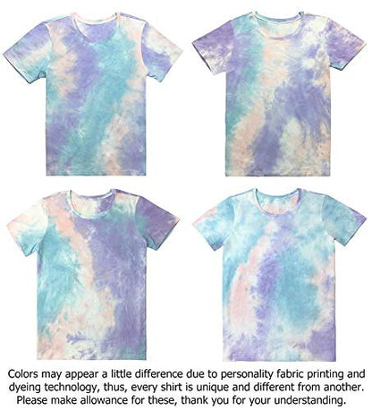 LOOKFACE Womens God is Still T Shirt Comfy Tops Graphic Tees - color: Tie Dye 09, size: X-Large
