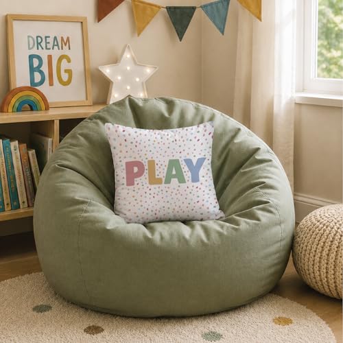 Kids Classroom Pillows Covers - color: White-east Play
