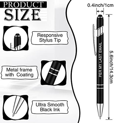 Zonon 12 Pcs Inspirational Pens, Motivational Ballpoint Pen Gifts for Women - color: Black, style: Negative Style