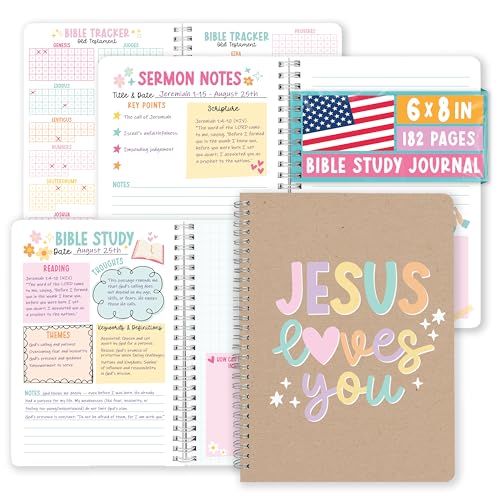 Guided Bible Study Journal for Women - Bible Journal for Women - color: Kraft Colorful