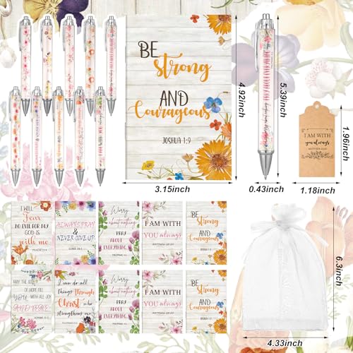 Qeeenar 200 Pcs Christian Gift Bulk Set Bible Verse, White, Floral - color: Floral, style: Floral