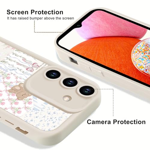 2 Pack Collage Jesus Bible Verses Bow Phone Case for Samsung Galaxy A14 5G 6.6" for Women Girls,God Jesus Faith Floral Bear Design Soft Shockproof Protective Cover for Samsung A14 - color: Jesus Flower, size: for Samsung Galaxy A14 5G
