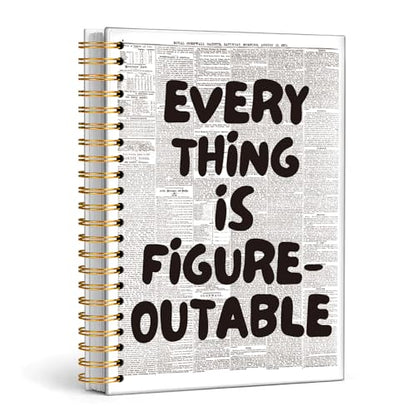 Enkvke Everything is Figureoutable Inspirational Notebook A5 - color: Everything is Figureoutable-A5