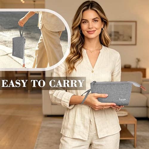 LUXJA Essential Oil Carrying Bag Holds 8 Bottles, Gray - color: Gray, size: Single-layer: hold 8 bottles