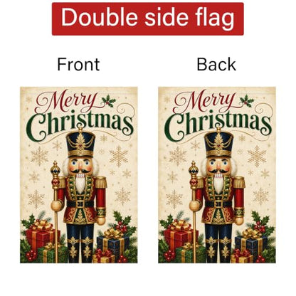 Louise Maelys Christmas Nutcracker Garden Yard Flag 12x18 Inch - color: Multi-3