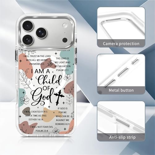 for iPhone 17 Pro Max/iPhone 18 Pro Max Case [Compatible with Magsafe],Girls Women Clear Magnetic Case Silicone Shockproof Protective Cover with Pattern Bible Verses - color: Bible Verses, size: iPhone 17 Pro Max/iPhone 18 Pro Max