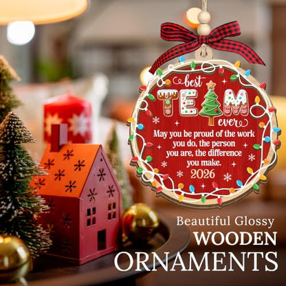 HEXMOZ Christmas Team Gifts for Coworkers, Employees 2026 - Best Team Ever - color: Team 1
