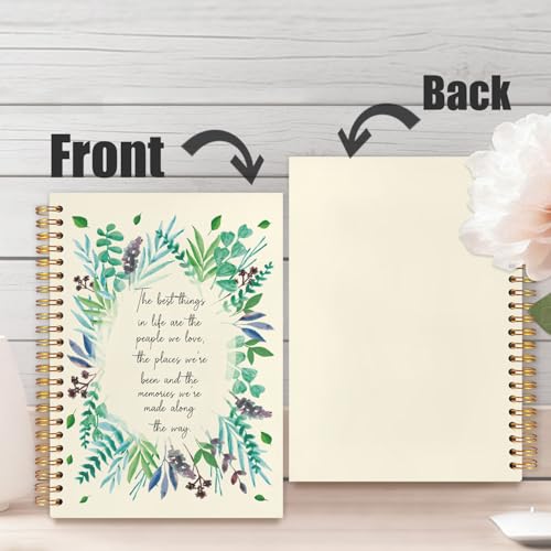 Inspirational Christian Spiral Notebook Journal 5.5x8.3in, The Best Things in Life Religious Bible Scripture Hardcover Journal Notebook for Church Study Work Office - color: The Best Things in Life Religious
