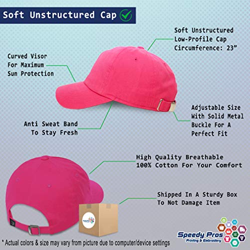 Soft Baseball Hat Embroidered Dad Hat Chaplain Cross Jesus God Christian Faith Men & Ladies Baseball Cap - color: Hot Pink Design Only