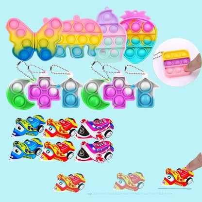 Beilunt 117 Pack Party Favors Toy Easter Egg Filler, Treasure Box Toys for Classroom, Carnival Prizes School Classroom Rewards Pinata Stuffers Goodie Bags Bulk Toys