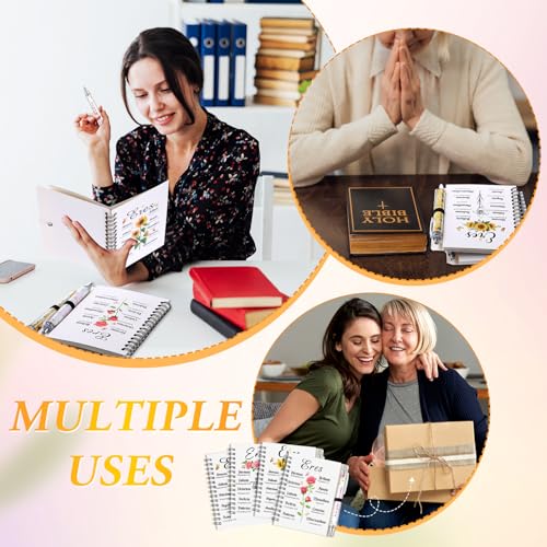 Colarr 24 Sets Spanish Christian Notebooks Bulk for Women Pen and Notebook Gift Set Regalos Cristianos En Español Religious Prayer Scripture Christmas Christian Gift with Bible Verse(Eres) - style: Eres