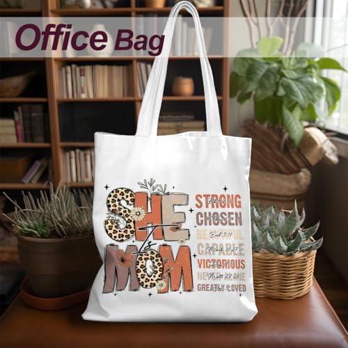 Mama Mom Tote Bag Mom Birthday Gifts Canvas Tote Bag, Reusable Canvas Shoulder Bags for Grocery Shopping, Beach 01 - color: Sheismom02