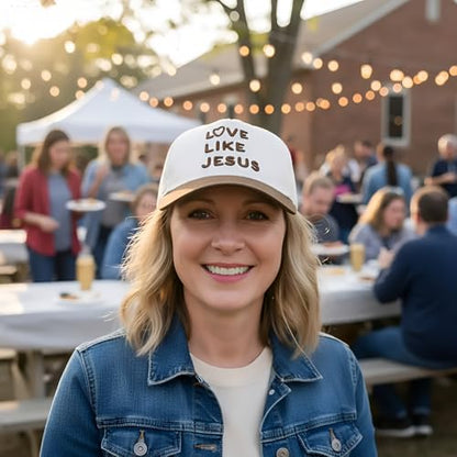 Two Tone Embroidered Lettering Baseball Cap - color: White/Deep Brown