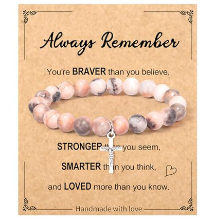 Christian Grandparents - Day Gifts for Women, Religious Cross Bracelet - color: Always-10