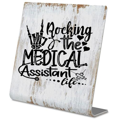 TRCENDE Appreciation Thank You For Medical Assistant,Orthopedic Doctor Gifts,Graduation Gift For Medical Assistant,New Beginnings Gift For Her, Home Office Metal Sign Plaque XLk227 - style: Medical Assistant