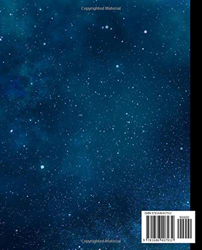 Composition Notebook: College Rule, Deep Space Blue Star Systems - Journal for Girls and Boys, Kids, School, Students and Teachers - 7.5 x 9.25, 100 College Ruled Pages