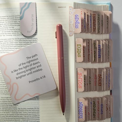 DiverseBee Laminated Bible Tabs for Kids, Teens and Women (Groovy) - color: Groovy