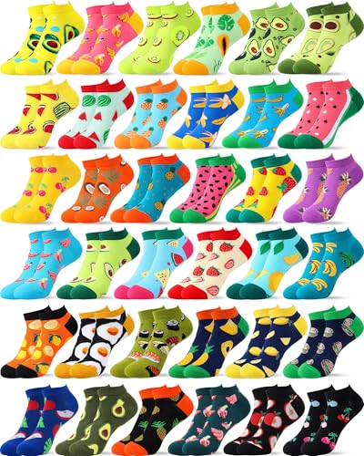 Vabean 36 Funny Men's Socks - color: Fruits Pattern