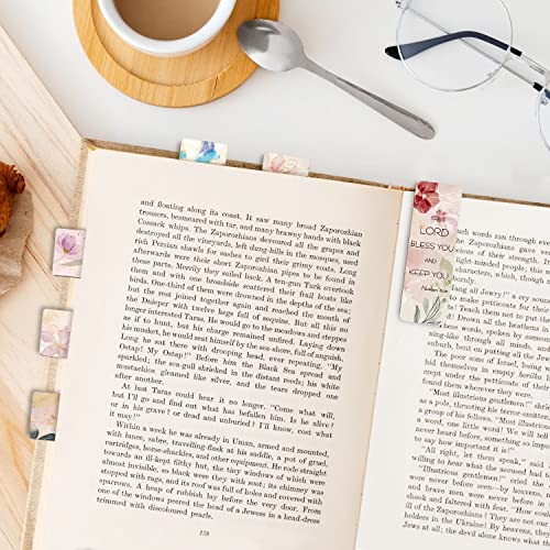 Magnetic Bookmarks, Page Markers, 10 Bible Verse Designs - color: Bible Verse Bookmarks