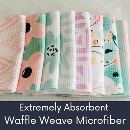 Kitchen Towels, Dish Towels for Kitchen, 3 Pc Kitchen Towel Set - color: Aqua