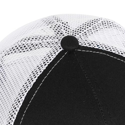 Faith Over Fear Christian Hats for Men Women, American Flag Trucker Hat, Religious Gifts for Thanksgiving Christmas - color: Black/White