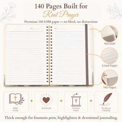 140 Pages Hardcover Blank Christian Notebook,Let Your Light Shine - color: Light Shine