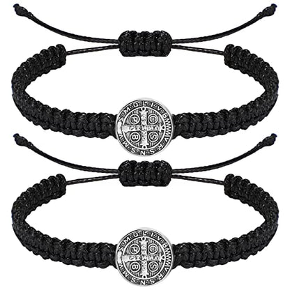 Fumete 2 Pcs Saint Benedict Medal - color: Black