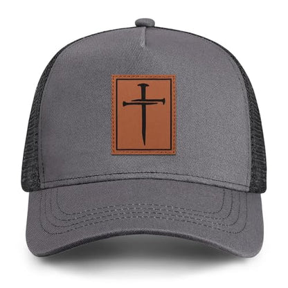 Christian Jesus Cross Trucker Hat Faith Hats for Men Women Religious Gifts - color: C-gray