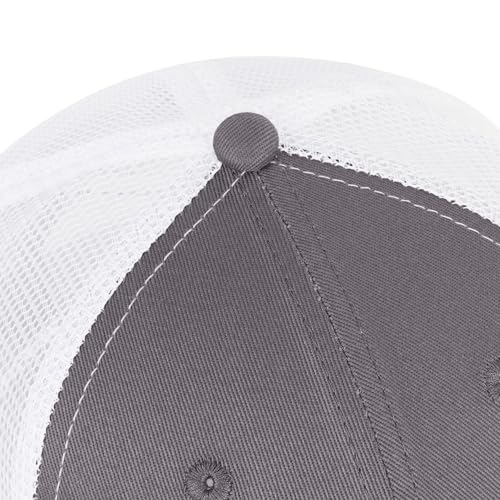 Faith Over Fear Christian Hats for Men Women, American Flag Trucker Hat, Religious Gifts for Thanksgiving Christmas - color: Grey